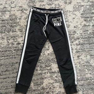 PINK Black Joggers